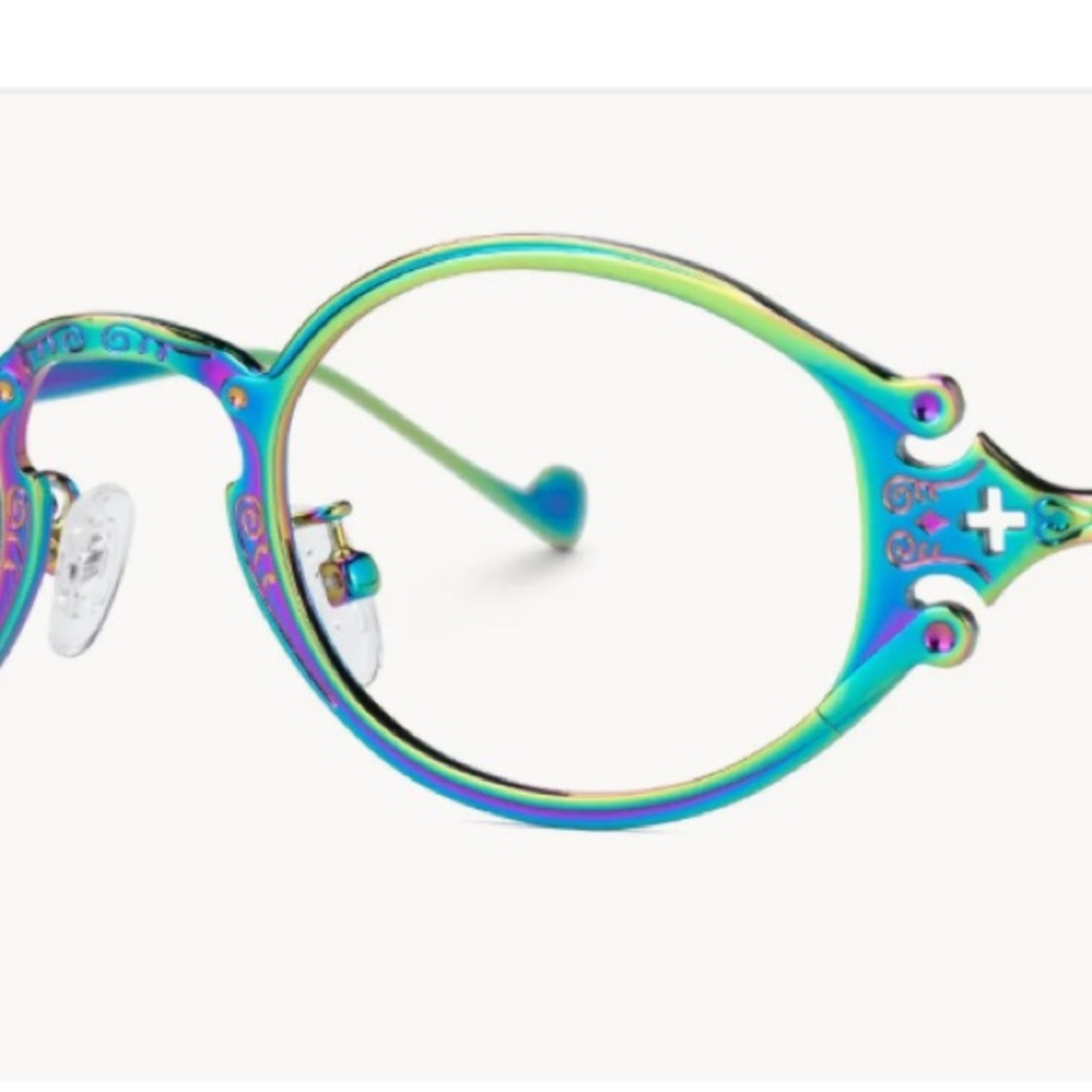 VOOGLAM Callum oval Colorful bold self  expression computer screen Glasses NEW - Picture 5 of 10